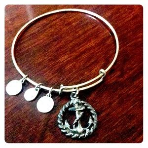 Alex and Ani Silver Anchor Bracelet